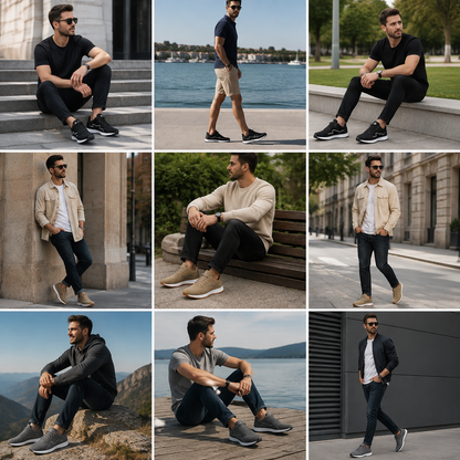 🔥Offerta speciale di oggi⏰Scarpe in pelle di alta qualità🦶Alleviano il dolore ai piedi e la fascite plantare✅Impermeabili, antiscivolo, morbide e comode