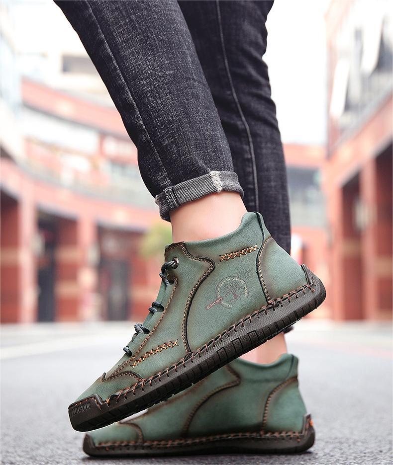 🔥 50% OFF | Zapatos de Piel de Becerro Premium: Soporte de Arco, Impermeables y Antideslizantes. ¡Camina sin esfuerzo!