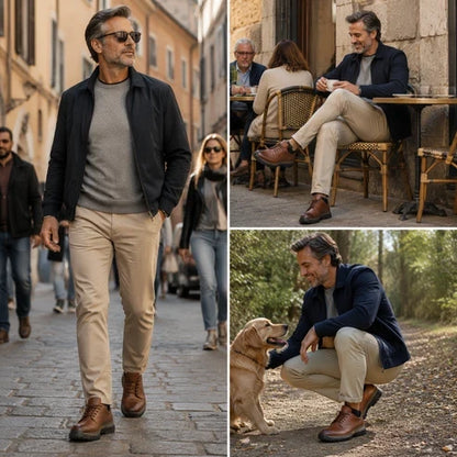 🎉 ¡Último día! 30 % de descuento 🎁 Zapatos ortopédicos de cuero cosidos a mano ✅ Cuentan con soporte para el arco que alivia el dolor articular y de pies, ofreciendo resistencia al deslizamiento y una comodidad excepcional.