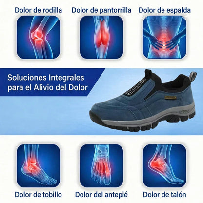 🔥 ¡Oferta especial de hoy: 50 % de descuento! 👞 Zapatos ortopédicos de ante de alta calidad para hombre ✅ Alivian el dolor de pies ✅ Soporte para el arco plantar: comodidad durante todo el día