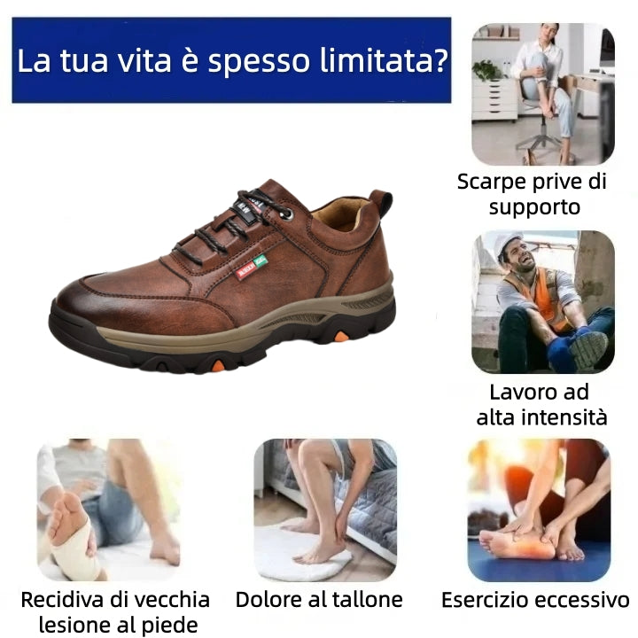 【⏰Ultimo giorno, 70% di sconto! Non perdete l'occasione!】Scarpe ortopediche ergonomiche con assorbimento degli urti, ✅️scarpe ortopediche salutari progettate specificamente per gli uomini europei.