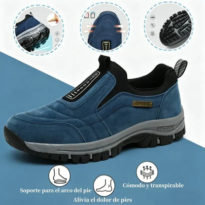 🔥 ¡Oferta especial de hoy: 30 % de descuento! 👞 Zapatos ortopédicos de ante de alta calidad para hombre ✅ Alivian el dolor de pies ✅ Soporte para el arco plantar: comodidad durante todo el día
