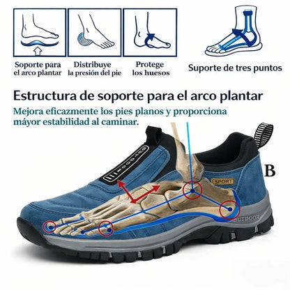 🔥 ¡Oferta especial de hoy: 50 % de descuento! 👞 Zapatos ortopédicos de ante de alta calidad para hombre ✅ Alivian el dolor de pies ✅ Soporte para el arco plantar: comodidad durante todo el día