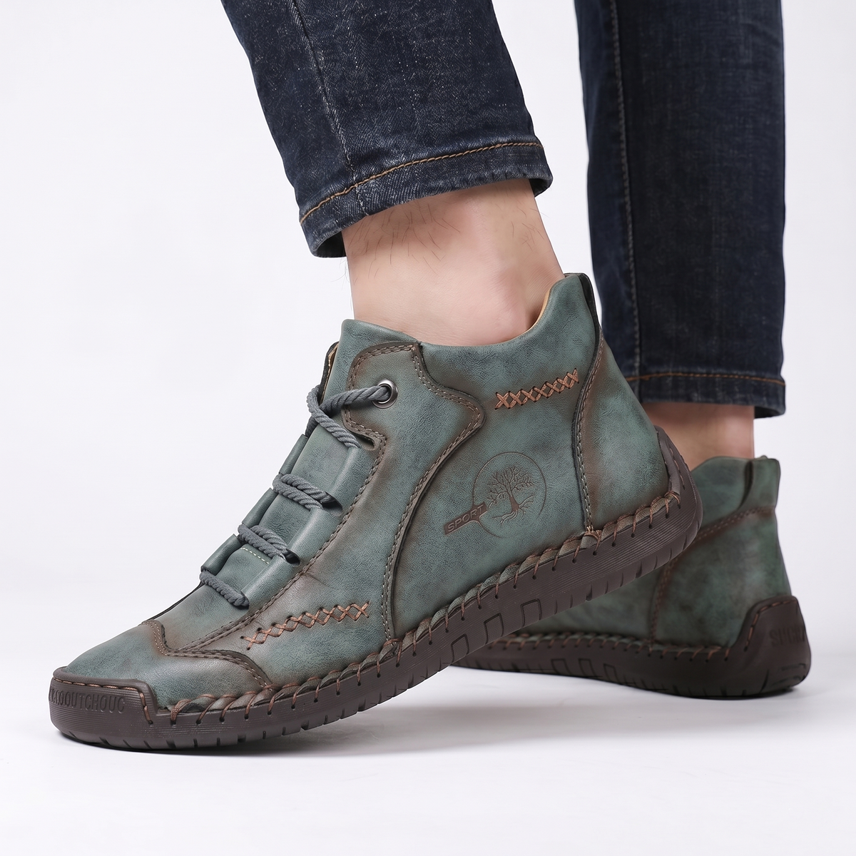 🔥 50% OFF | Zapatos de Piel de Becerro Premium: Soporte de Arco, Impermeables y Antideslizantes. ¡Camina sin esfuerzo!