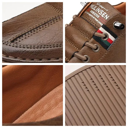 [50% de descuento por tiempo limitado, no te lo pierdas] Zapatos de cuero italianos elegantes y cómodos hechos a mano (soporte de arco, caminata más fácil)