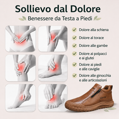 (🎉Ultimo giorno per approfittare dello sconto del 50%, non perdertelo!) 🐂Scarpe ortopediche da uomo, realizzate in pelle di vitello australiana👞 Pelle ✅Cucite a mano, supporto plantare: camminata comoda, allevia il dolore