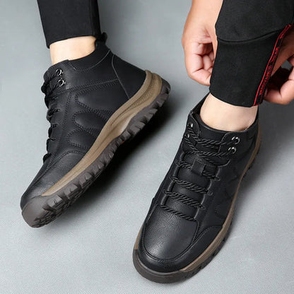 【⏰Ultimo giorno! Sconto del 70%! Da non perdere!】Scarpe ortopediche dal design ergonomico che attutiscono gli urti - ✅️Queste scarpe ortopediche sono realizzate in vera pelle e progettate appositamente per gli uomini europei per alleviare i dolori alla sc