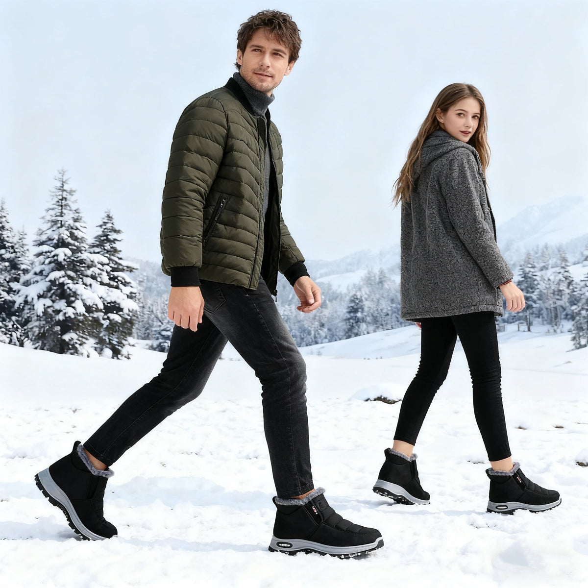 🎉 Solo per oggi: offerta a metà prezzo ⏰ Calzature invernali ergonomiche e ortopediche che alleviano efficacemente i dolori a piedi, ginocchia e schiena ✅ Unisex.