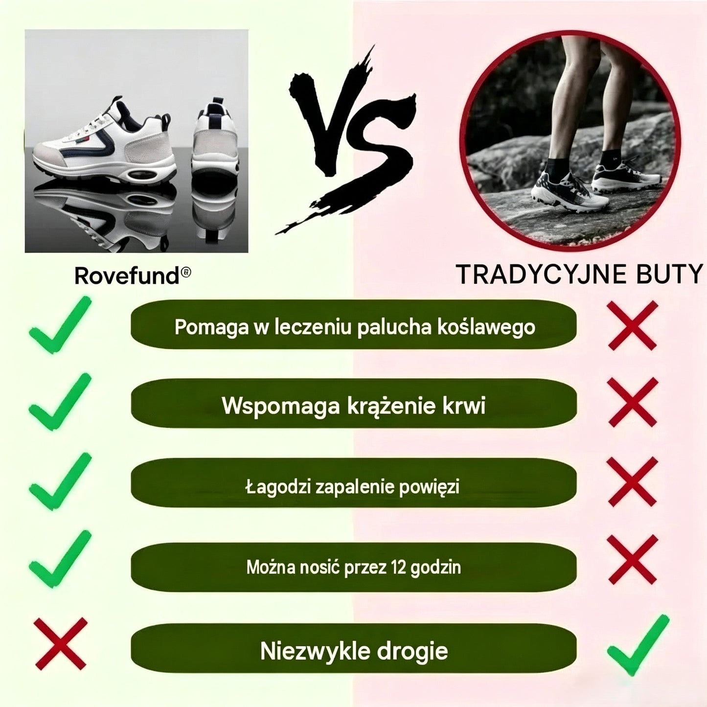 🎉Ostatni dzień! 60% zniżki! ✅ Buty ortopedyczne zaprojektowane specjalnie dla osób z problemami stóp, zapewniające wsparcie łuku stopy i łagodzące ból pleców, stawów i stóp.