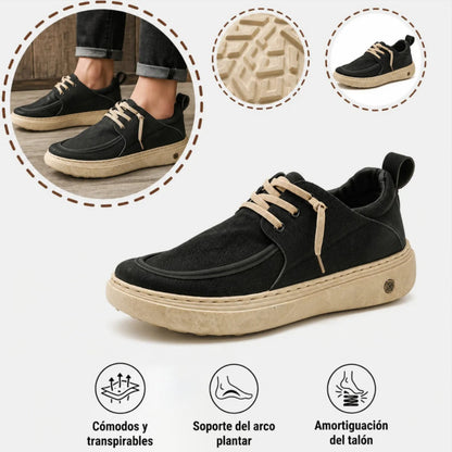 🎉 ¡50% de descuento hoy, termina pronto! 🐂 Zapatos ortopédicos para hombre, hechos a mano con auténtica piel de vaca australiana 👞 Soporte para el arco del pie - Impermeables y antideslizantes ✅ Cómodos para caminar