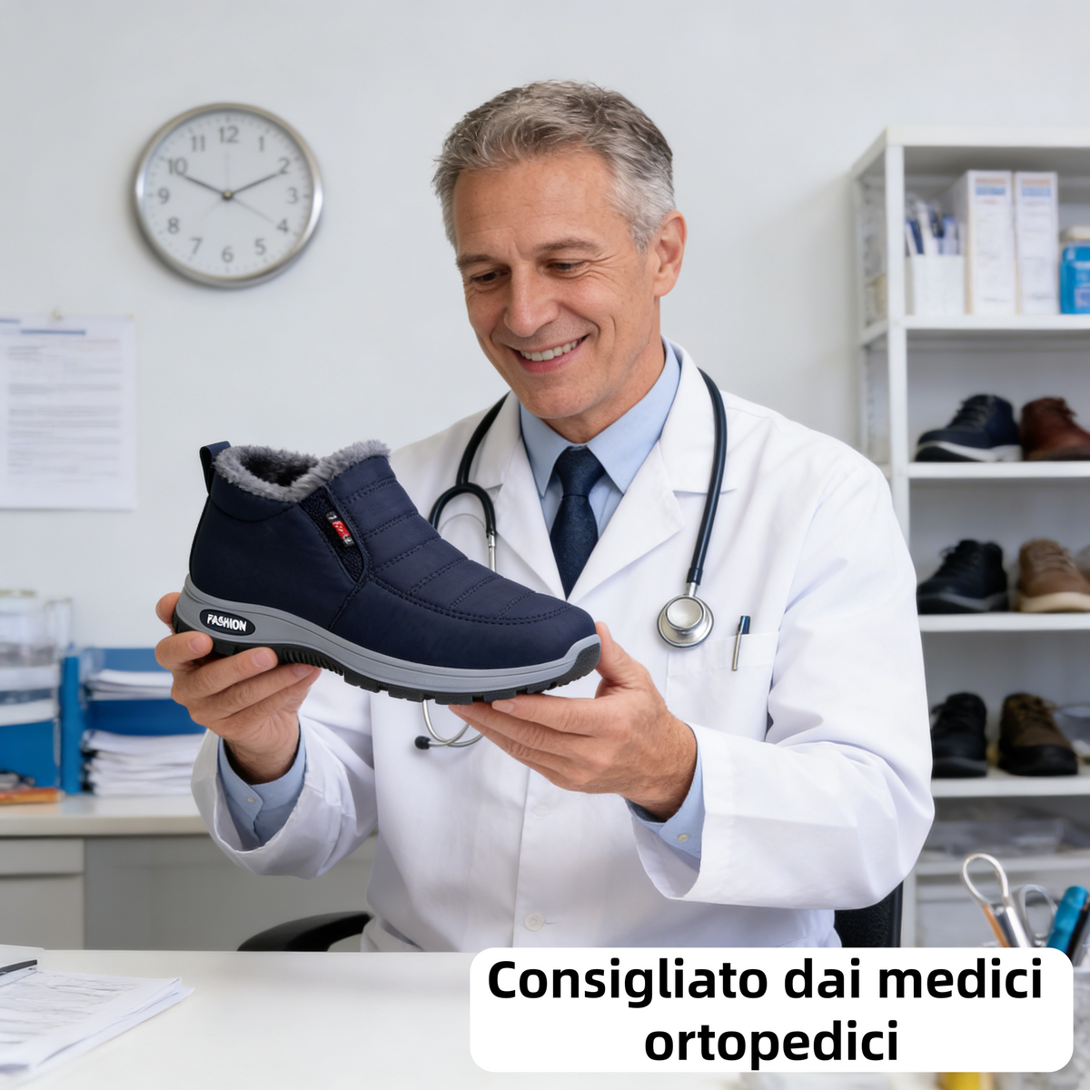 🎉 Solo per oggi: offerta a metà prezzo ⏰ Calzature invernali ergonomiche e ortopediche che alleviano efficacemente i dolori a piedi, ginocchia e schiena ✅ Unisex.