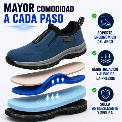 🔥 ¡Oferta especial de hoy: 30 % de descuento! 👞 Zapatos ortopédicos de ante de alta calidad para hombre ✅ Alivian el dolor de pies ✅ Soporte para el arco plantar: comodidad durante todo el día