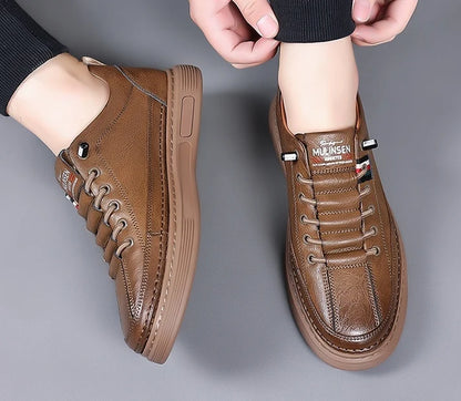 [50% de descuento por tiempo limitado, no te lo pierdas] Zapatos de cuero italianos elegantes y cómodos hechos a mano (soporte de arco, caminata más fácil)