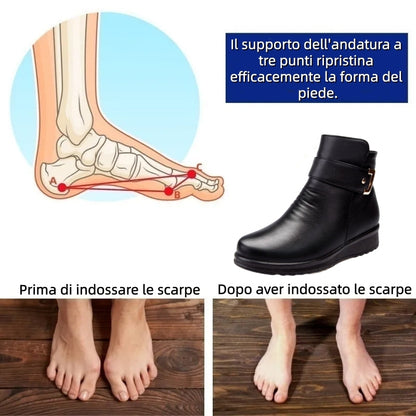 【⏰Ultimo giorno! Sconto del 70%! Non perdete l'occasione!】Scarpe ortopediche ergonomiche con assorbimento degli urti: calzature ortopediche invernali per la salute e il benessere, appositamente progettate per le donne europee✅️