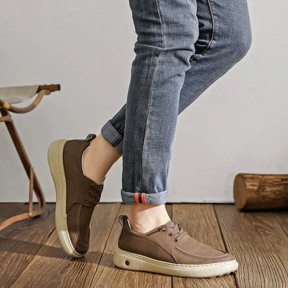🎉 ¡50% de descuento hoy, termina pronto! 🐂 Zapatos ortopédicos para hombre, hechos a mano con auténtica piel de vaca australiana 👞 Soporte para el arco del pie - Impermeables y antideslizantes ✅ Cómodos para caminar