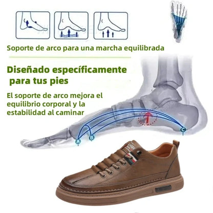 [50% de descuento por tiempo limitado, no te lo pierdas] Zapatos de cuero italianos elegantes y cómodos hechos a mano (soporte de arco, caminata más fácil)