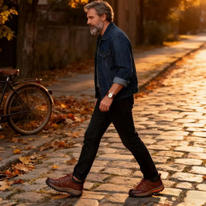 ⏰ Ultimo giorno! Sconto del 50%! 👞 Scarpe in vera pelle italiana 🐂 Cucite a mano, morbide e comode ✅ Supporto per l'arco plantare; riduce la pressione sui piedi e garantisce comfort per tutto il giorno.