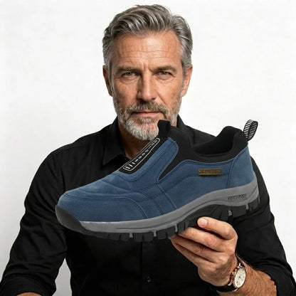 🔥 ¡Oferta especial de hoy: 30 % de descuento! 👞 Zapatos ortopédicos de ante de alta calidad para hombre ✅ Alivian el dolor de pies ✅ Soporte para el arco plantar: comodidad durante todo el día