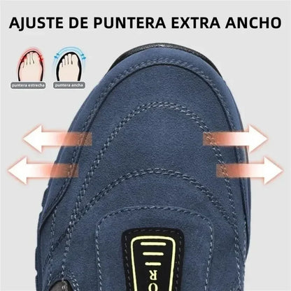 🔥 ¡Oferta especial de hoy: 50 % de descuento! 👞 Zapatos ortopédicos de ante de alta calidad para hombre ✅ Alivian el dolor de pies ✅ Soporte para el arco plantar: comodidad durante todo el día