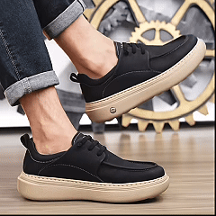 🎉 ¡50% de descuento hoy, termina pronto! 🐂 Zapatos ortopédicos para hombre, hechos a mano con auténtica piel de vaca australiana 👞 Soporte para el arco del pie - Impermeables y antideslizantes ✅ Cómodos para caminar