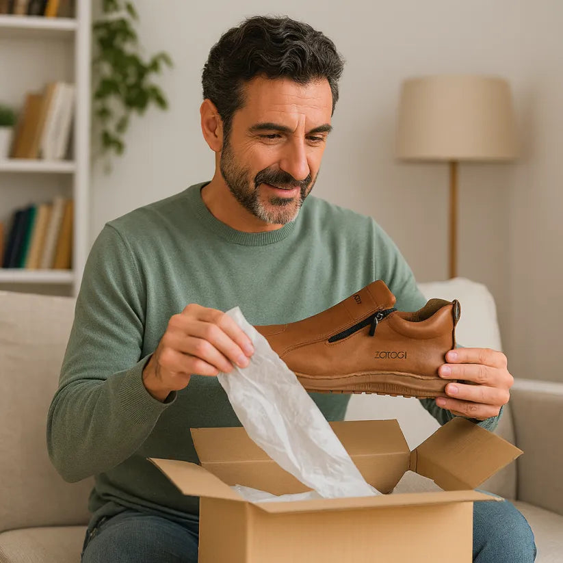 (🎉Ultimo giorno per approfittare dello sconto del 50%, non perdertelo!) 🐂Scarpe ortopediche da uomo, realizzate in pelle di vitello australiana👞 Pelle ✅Cucite a mano, supporto plantare: camminata comoda, allevia il dolore