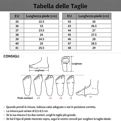 🎉 Solo per oggi: offerta a metà prezzo ⏰ Calzature invernali ergonomiche e ortopediche che alleviano efficacemente i dolori a piedi, ginocchia e schiena ✅ Unisex.