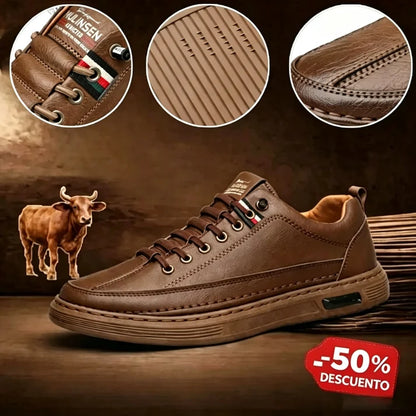[50% de descuento por tiempo limitado, no te lo pierdas] Zapatos de cuero italianos elegantes y cómodos hechos a mano (soporte de arco, caminata más fácil)