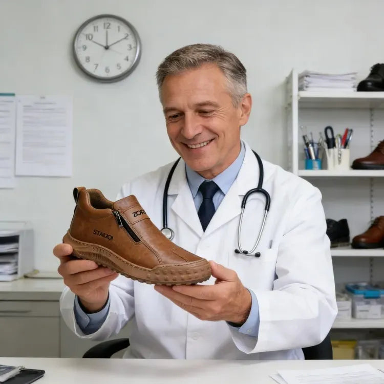 (🎉Ultimo giorno per approfittare dello sconto del 50%, non perdertelo!) 🐂Scarpe ortopediche da uomo, realizzate in pelle di vitello australiana👞 Pelle ✅Cucite a mano, supporto plantare: camminata comoda, allevia il dolore