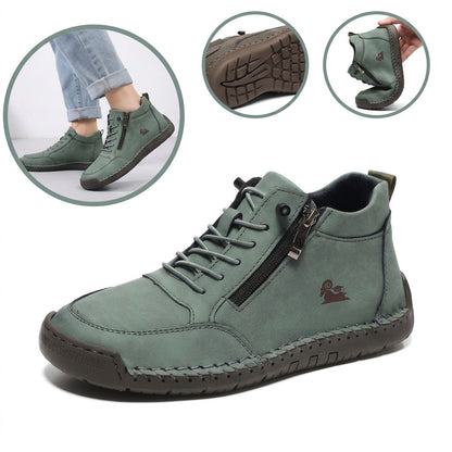 Ultimo giorno! Sconto del 70%! ✅ Allevia il dolore ai piedi e all'alluce valgo! Comode scarpe ortopediche alte con cerniera laterale e supporto per l'arco plantare, ideali da indossare tutto il giorno
