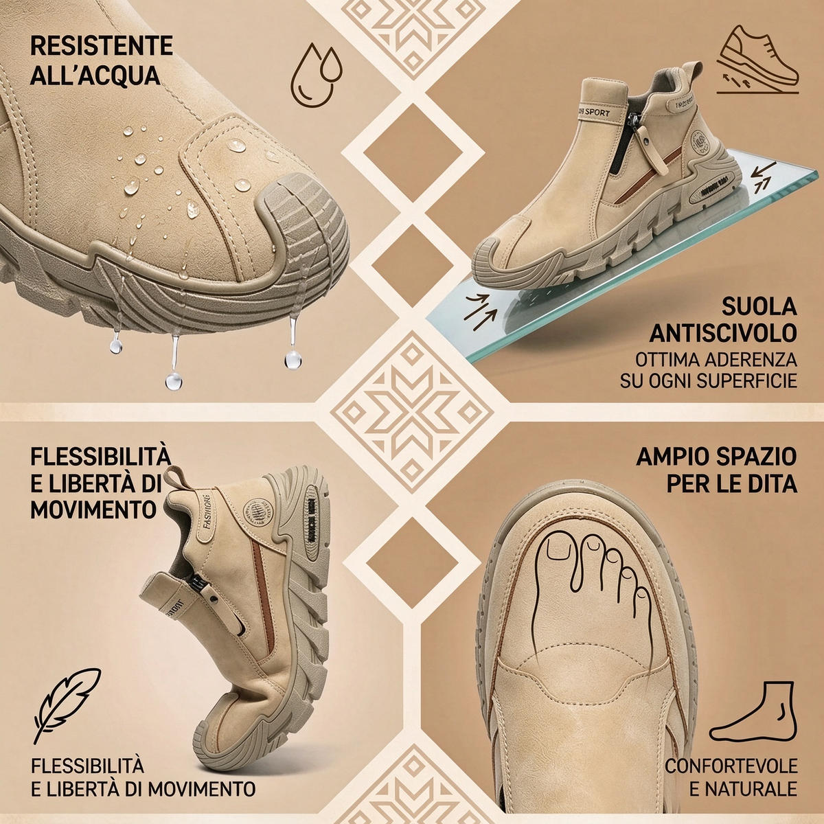🎉Ultimo giorno! Sconto del 50%! ✅ Calzature ortopediche progettate appositamente per chi soffre di problemi ai piedi, che offrono sostegno all'arco plantare e alleviano i dolori alla schiena, alle articolazioni e ai piedi.