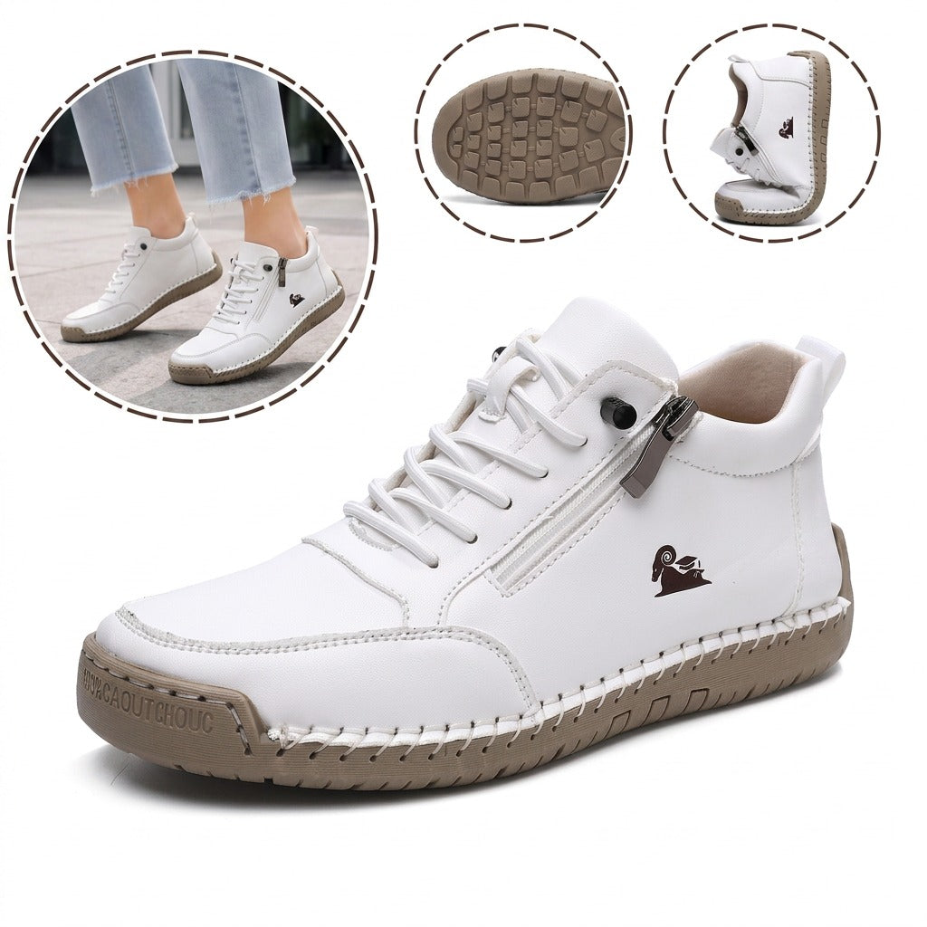 Ultimo giorno! Sconto del 70%! ✅ Allevia il dolore ai piedi e all'alluce valgo! Comode scarpe ortopediche alte con cerniera laterale e supporto per l'arco plantare, ideali da indossare tutto il giorno