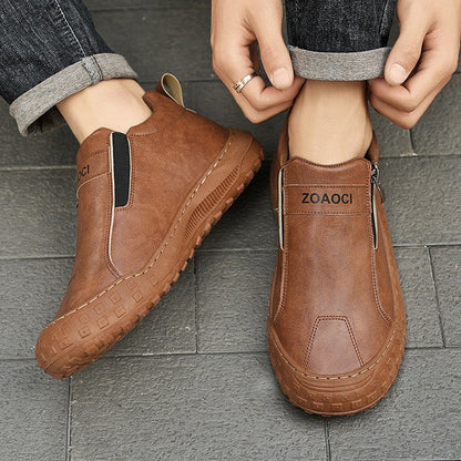 (🎉Ultimo giorno per approfittare dello sconto del 50%, non perdertelo!) 🐂Scarpe ortopediche da uomo, realizzate in pelle di vitello australiana👞 Pelle ✅Cucite a mano, supporto plantare: camminata comoda, allevia il dolore