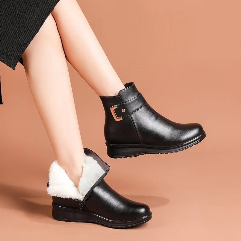 【⏰Ultimo giorno! Sconto del 70%! Non perdete l'occasione!】Scarpe ortopediche ergonomiche con assorbimento degli urti: calzature ortopediche invernali per la salute e il benessere, appositamente progettate per le donne europee✅️