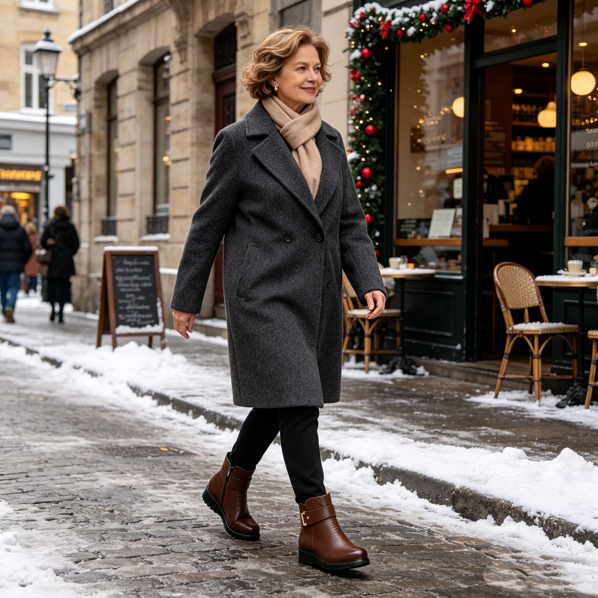 【⏰Ultimo giorno! Sconto del 70%! Non perdete l'occasione!】Scarpe ortopediche ergonomiche con assorbimento degli urti: calzature ortopediche invernali per la salute e il benessere, appositamente progettate per le donne europee✅️