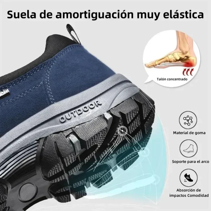 🔥 ¡Oferta especial de hoy: 30 % de descuento! 👞 Zapatos ortopédicos de ante de alta calidad para hombre ✅ Alivian el dolor de pies ✅ Soporte para el arco plantar: comodidad durante todo el día