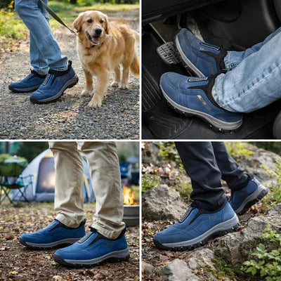 🔥 ¡Oferta especial de hoy: 30 % de descuento! 👞 Zapatos ortopédicos de ante de alta calidad para hombre ✅ Alivian el dolor de pies ✅ Soporte para el arco plantar: comodidad durante todo el día
