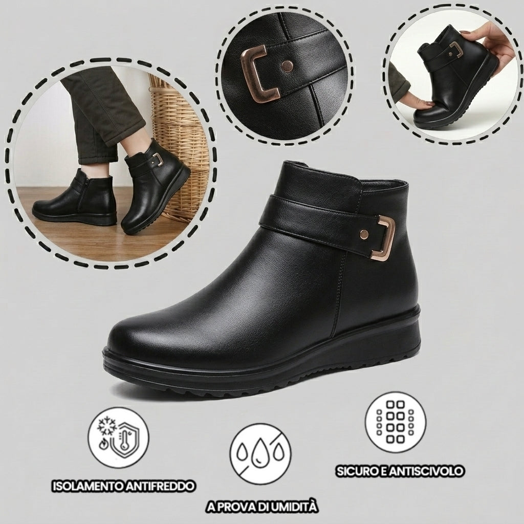 【⏰Ultimo giorno! Sconto del 70%! Non perdete l'occasione!】Scarpe ortopediche ergonomiche con assorbimento degli urti: calzature ortopediche invernali per la salute e il benessere, appositamente progettate per le donne europee✅️