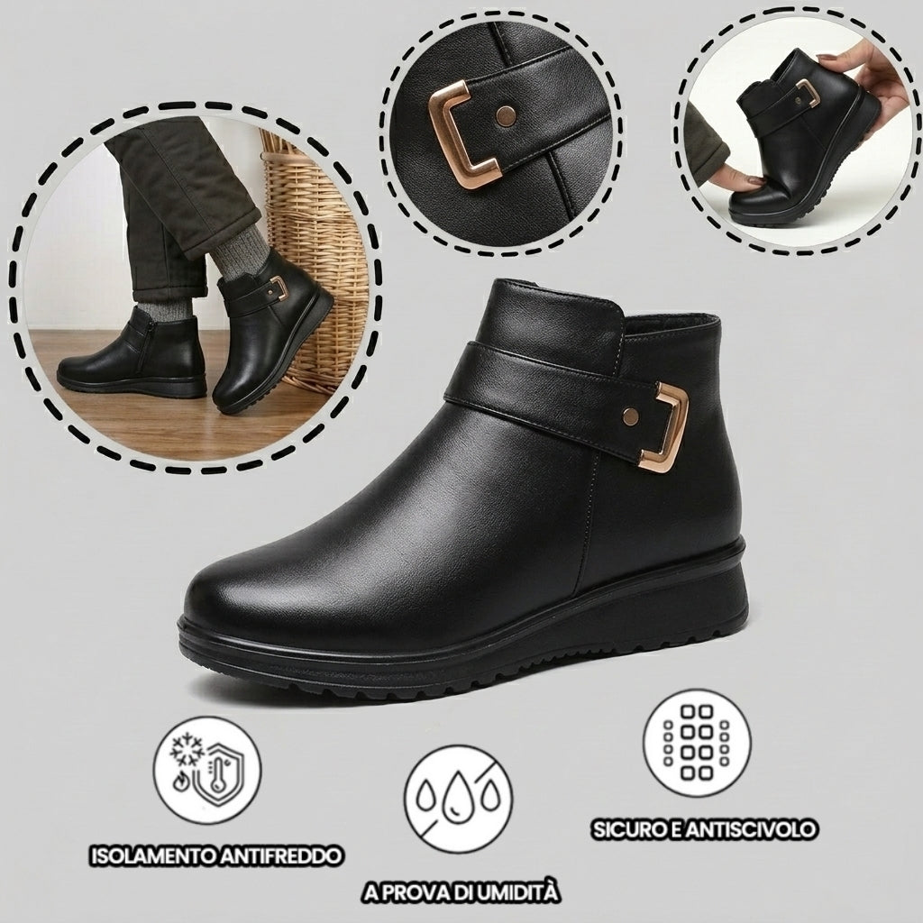 【⏰Ultimo giorno! Sconto del 70%! Non perdete l'occasione!】Scarpe ortopediche ergonomiche con assorbimento degli urti: calzature ortopediche invernali per la salute e il benessere, appositamente progettate per le donne europee✅️