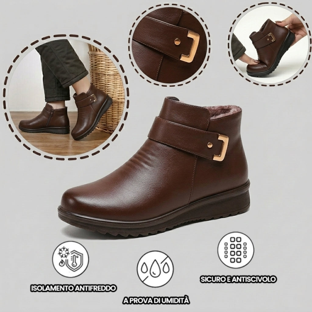 【⏰Ultimo giorno! Sconto del 70%! Non perdete l'occasione!】Scarpe ortopediche ergonomiche con assorbimento degli urti: calzature ortopediche invernali per la salute e il benessere, appositamente progettate per le donne europee✅️