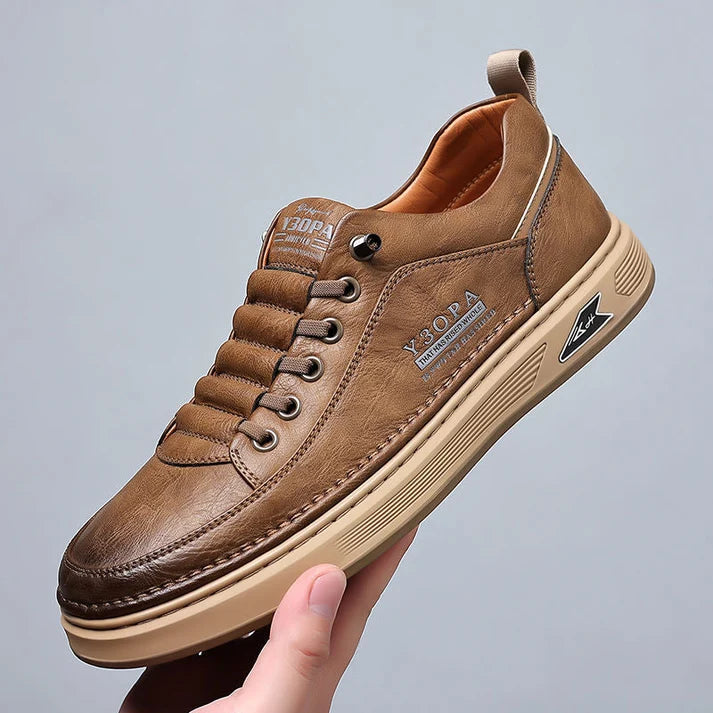 🐂 Zapatos de piel de becerro para hombre fabricados en Australia 👞 Cosidos a mano, fáciles de poner y quitar ✅ Soporte de arco, alivio del dolor - caminata cómoda