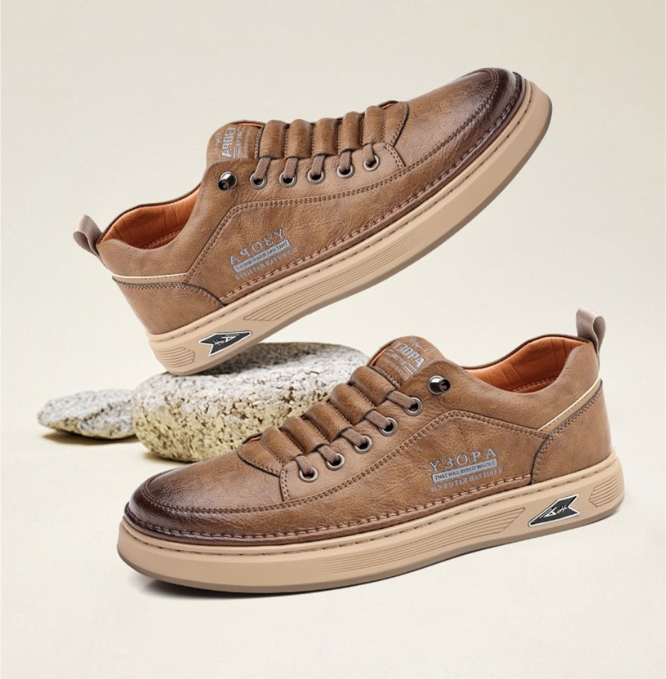 🐂 Zapatos de piel de becerro para hombre fabricados en Australia 👞 Cosidos a mano, fáciles de poner y quitar ✅ Soporte de arco, alivio del dolor - caminata cómoda