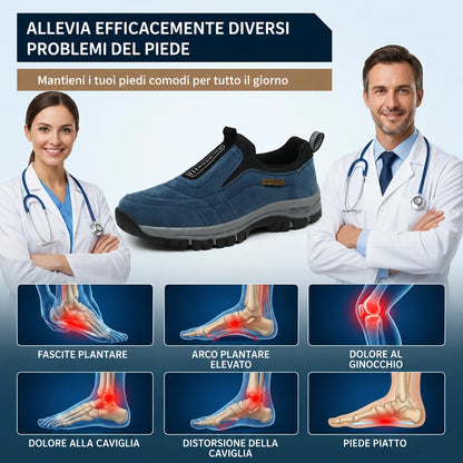 🔥 ¡Oferta especial de hoy: 30 % de descuento! 👞 Zapatos ortopédicos de ante de alta calidad para hombre ✅ Alivian el dolor de pies ✅ Soporte para el arco plantar: comodidad durante todo el día