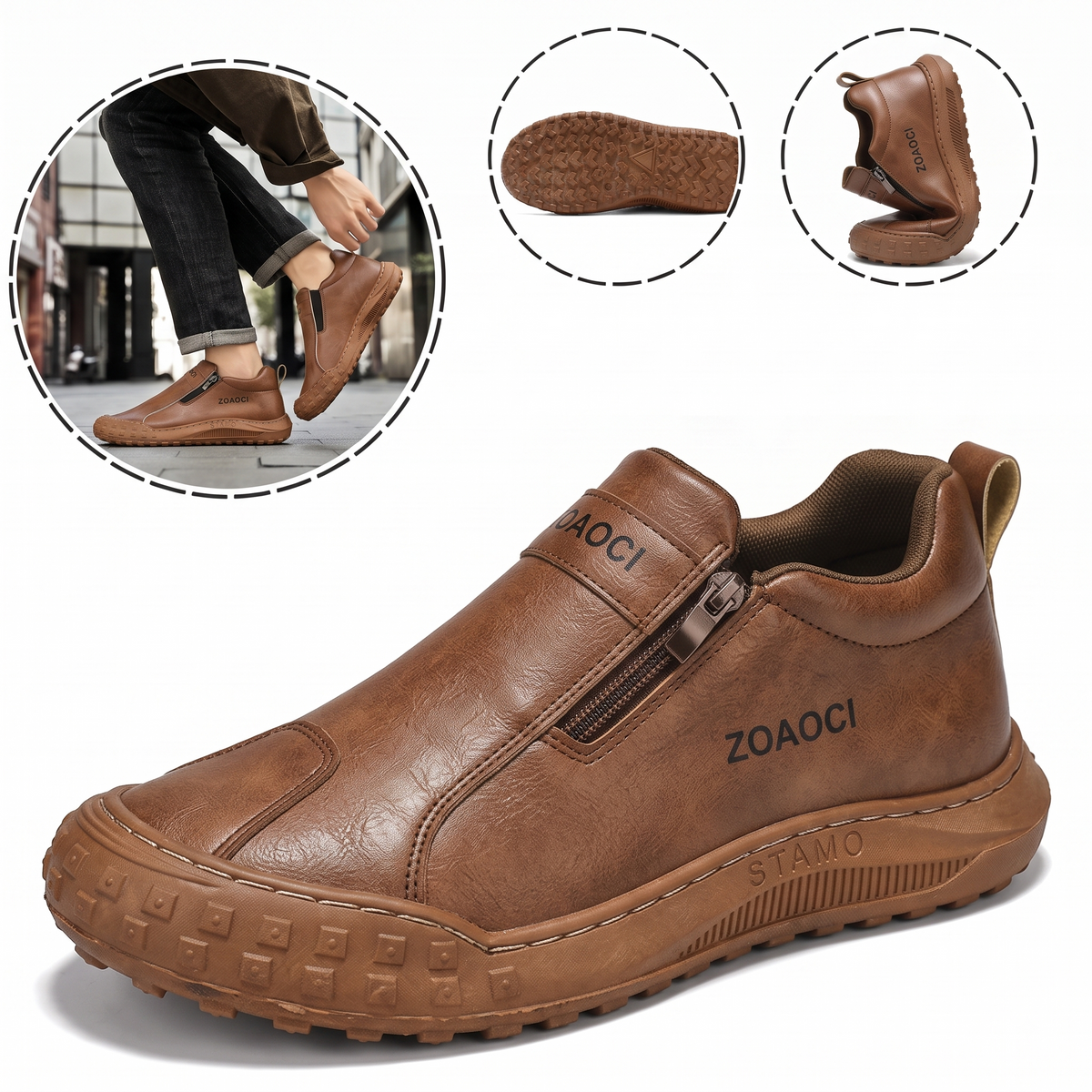 (🎉Ultimo giorno per approfittare dello sconto del 50%, non perdertelo!) 🐂Scarpe ortopediche da uomo, realizzate in pelle di vitello australiana👞 Pelle ✅Cucite a mano, supporto plantare: camminata comoda, allevia il dolore