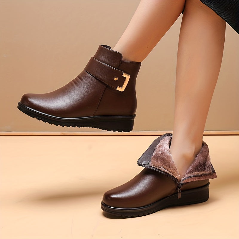 【⏰Ultimo giorno! Sconto del 70%! Non perdete l'occasione!】Scarpe ortopediche ergonomiche con assorbimento degli urti: calzature ortopediche invernali per la salute e il benessere, appositamente progettate per le donne europee✅️