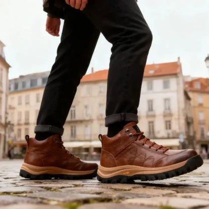 【⏰Ultimo giorno! Sconto del 70%! Da non perdere!】Scarpe ortopediche dal design ergonomico che attutiscono gli urti - ✅️Queste scarpe ortopediche sono realizzate in vera pelle e progettate appositamente per gli uomini europei per alleviare i dolori alla sc