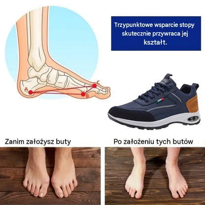 🎉Ostatni dzień! 60% zniżki! ✅ Buty ortopedyczne zaprojektowane specjalnie dla osób z problemami stóp, zapewniające wsparcie łuku stopy i łagodzące ból pleców, stawów i stóp.