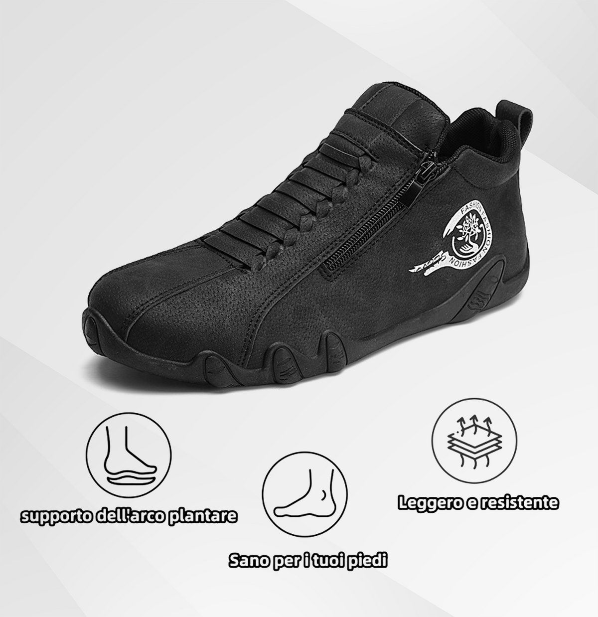 Scarpe ortopediche da uomo Anorwa® | Realizzate in vera pelle bovina australiana | Cucite a mano, impermeabili e antiscivolo ✅ Supporto dell'arco plantare - camminata confortevole