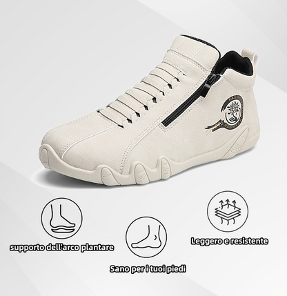 Scarpe ortopediche da uomo Anorwa® | Realizzate in vera pelle bovina australiana | Cucite a mano, impermeabili e antiscivolo ✅ Supporto dell'arco plantare - camminata confortevole