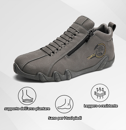 Scarpe ortopediche da uomo Anorwa® | Realizzate in vera pelle bovina australiana | Cucite a mano, impermeabili e antiscivolo ✅ Supporto dell'arco plantare - camminata confortevole