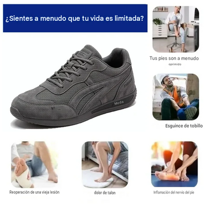 Zapatos ortopédicos Anorwa® 🔥 50% de descuento 🎁 Zapatos cómodos para caminar 👟 Soporte para el arco del pie, alivian eficazmente el dolor de pies, antideslizantes y duraderos ✅